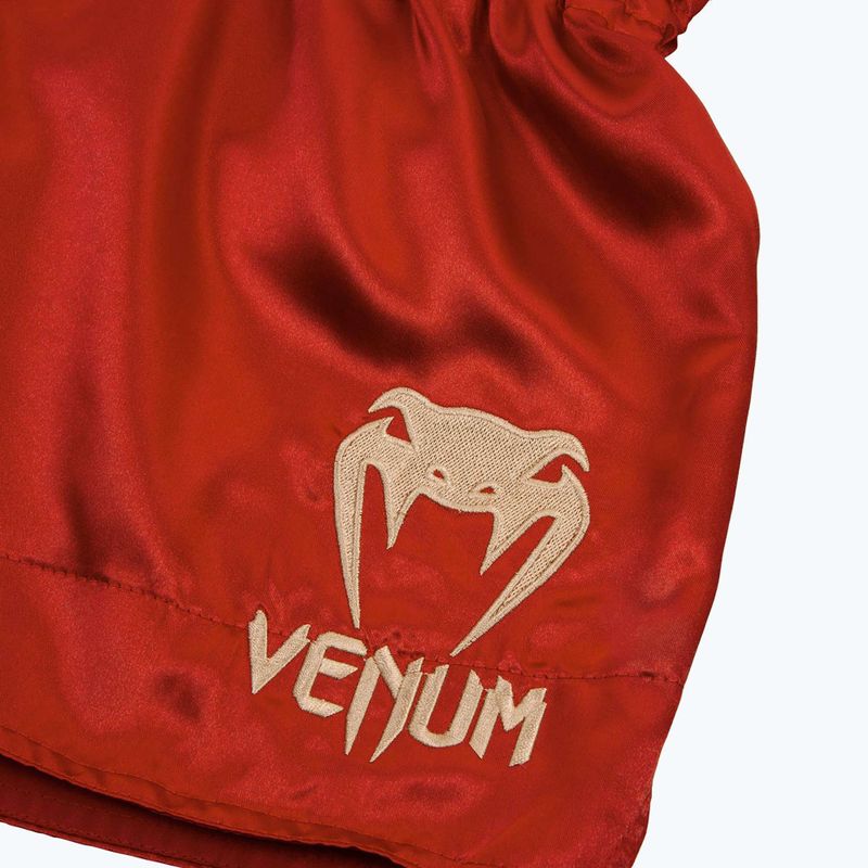 Trainings Shorts Herren Venum Classic Muay Thai bordeaux/gold 5