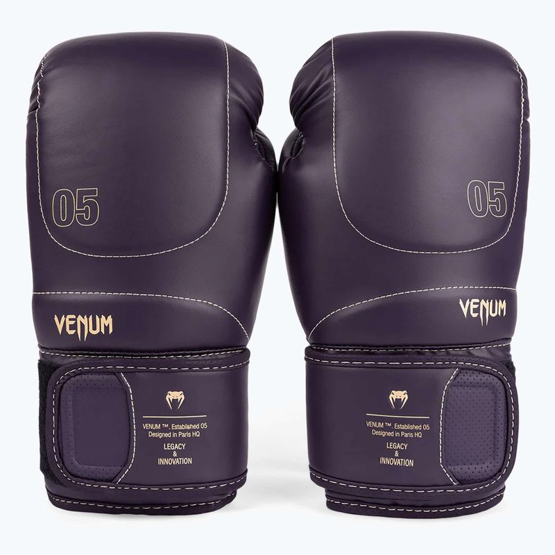 Herren Venum Impact Evo Boxhandschuhe tief lila 4
