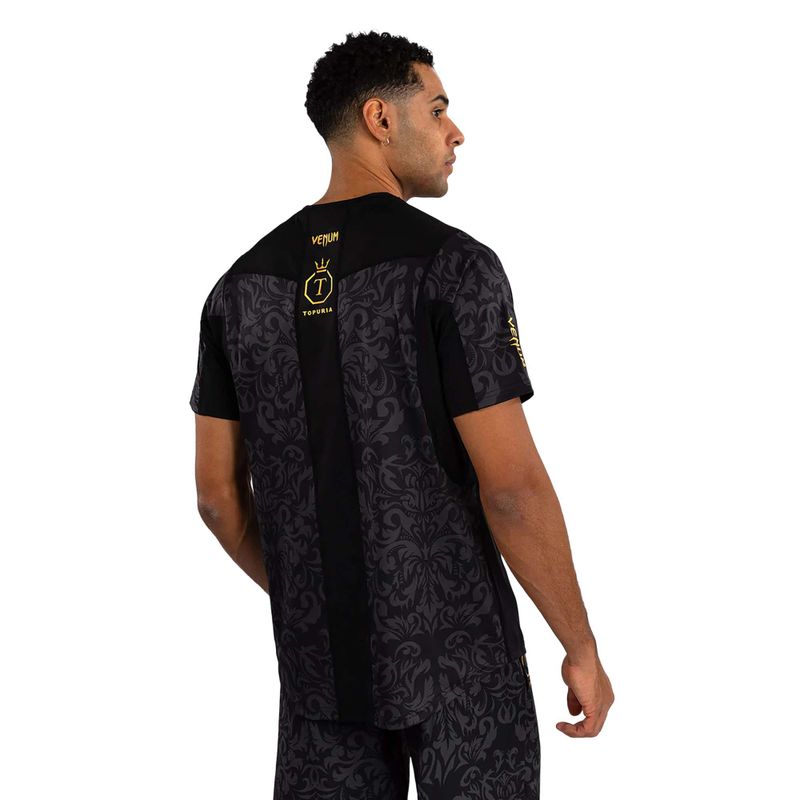 Trainingsshirt Herren Venum x Ilia Topuria Unmatched Dry-Tech black/gold 2