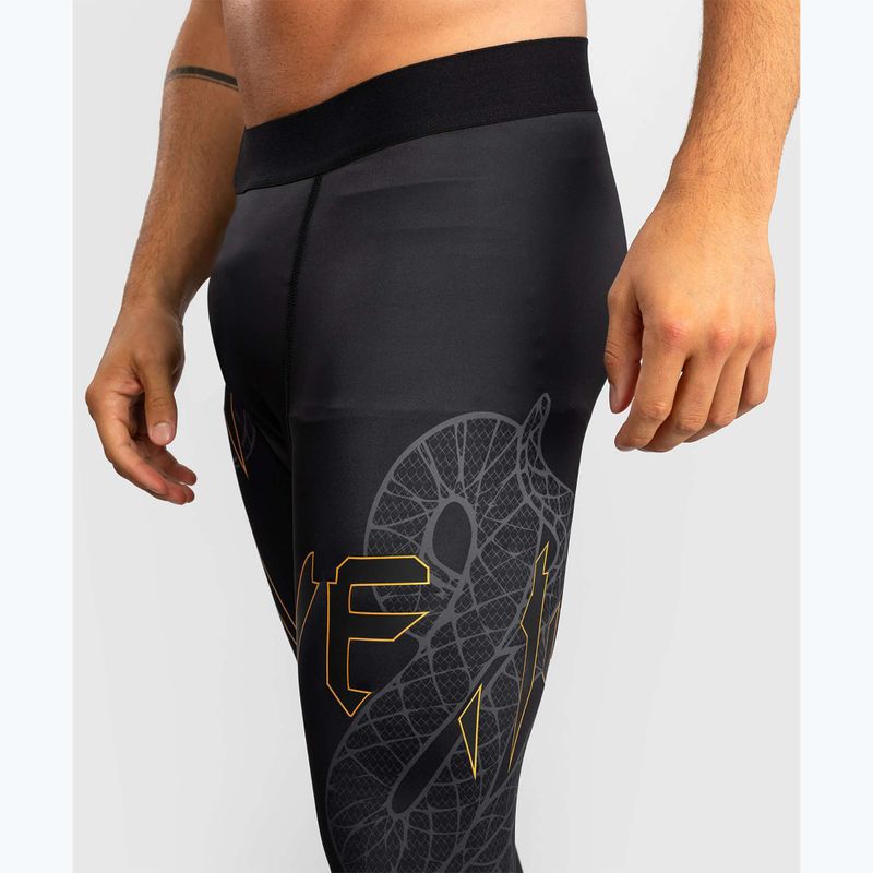 Herren-Trainingsleggings Venum Serpenti Spats black/silver/gold 6
