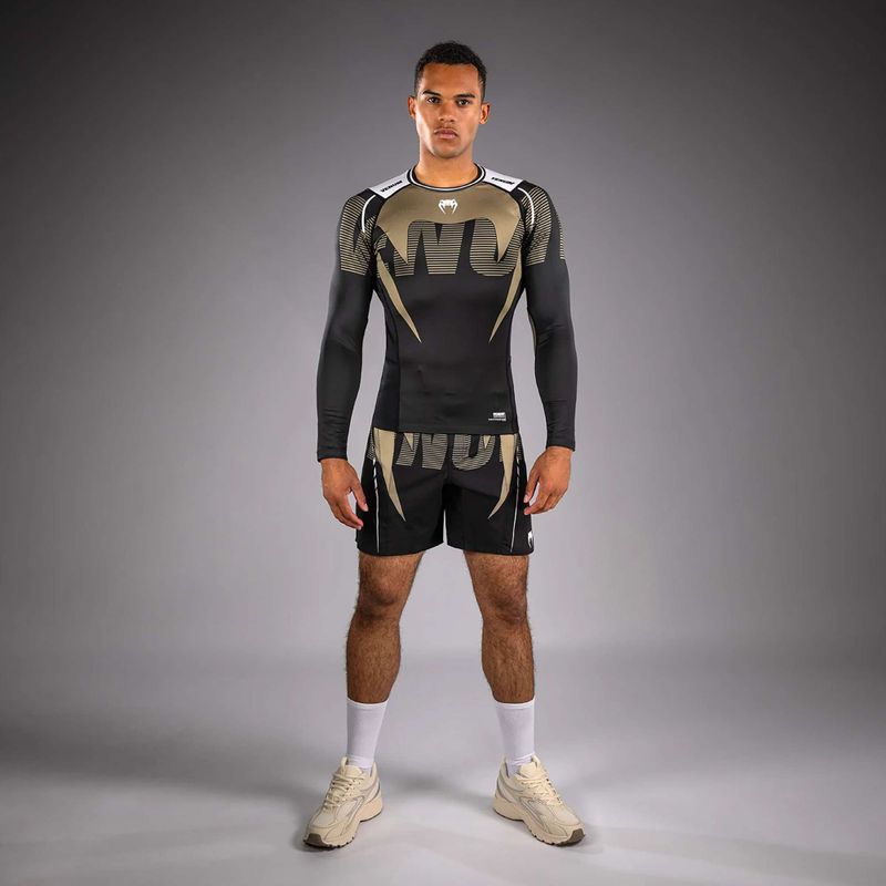 Herren Longsleeve Rashguard Venum Adrenaline Rashguard black/sand 2