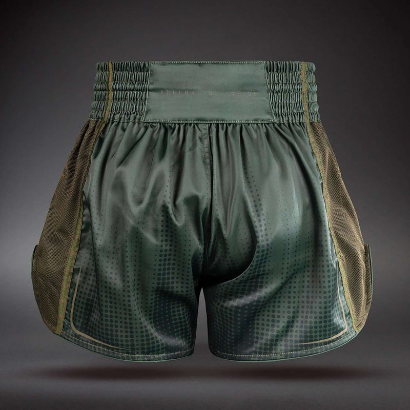 Trainingsshorts Venum Stealth Muay Thai Khaki/Dark Green 2