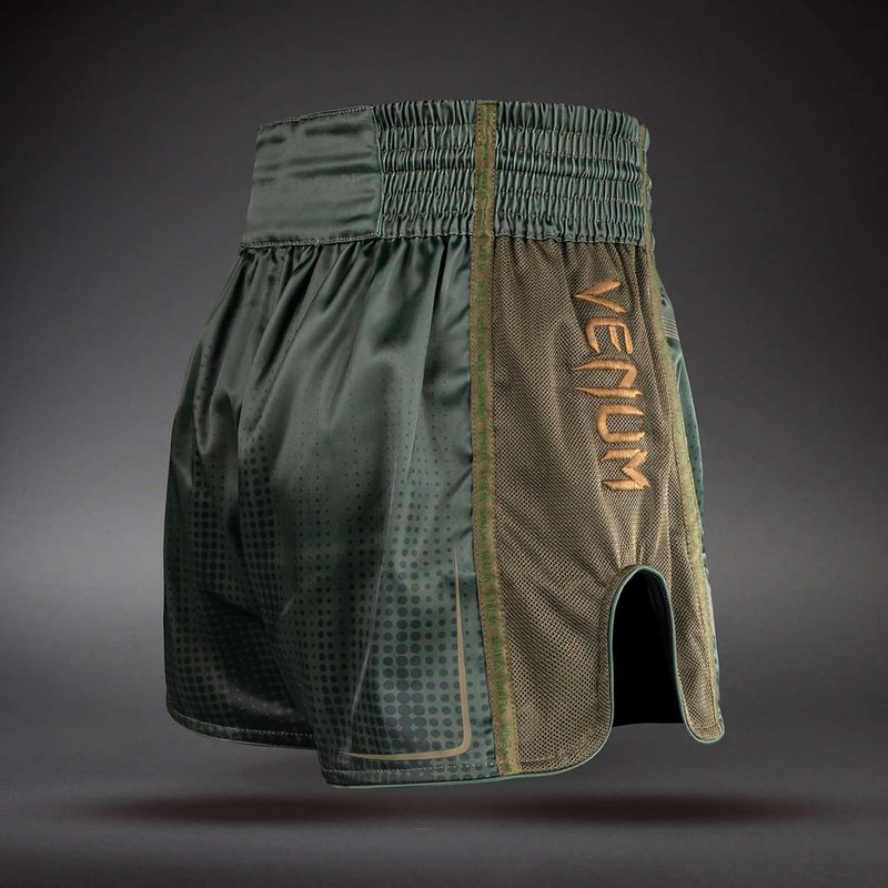 Trainingsshorts Venum Stealth Muay Thai Khaki/Dark Green 4
