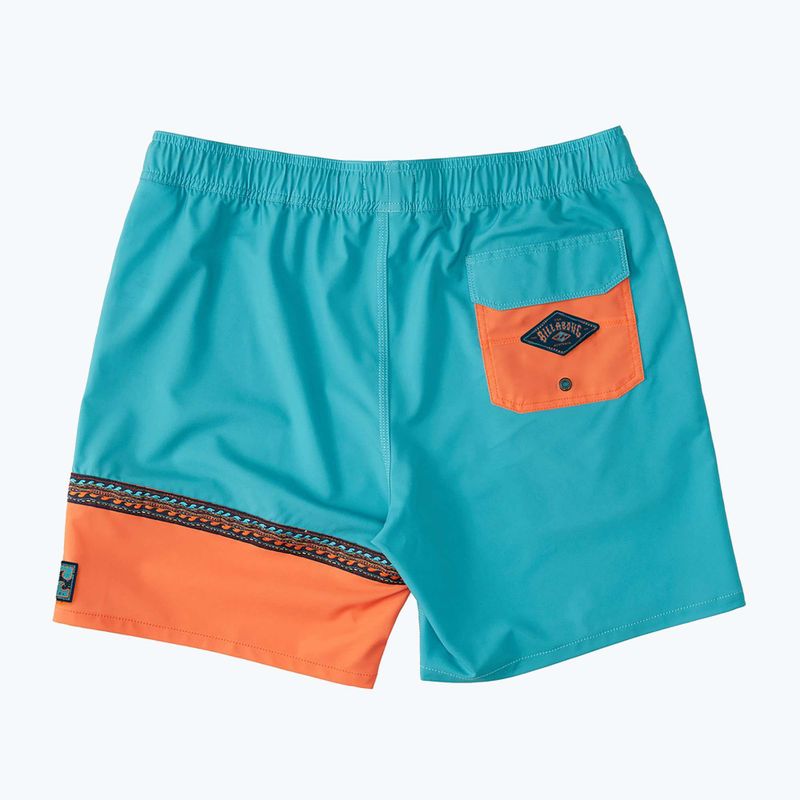 Badeshorts für Männer Billabong Burleigh Layback aqua 4