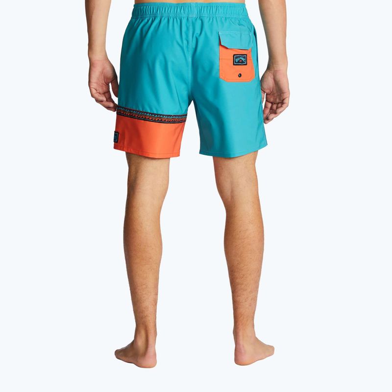 Badeshorts für Männer Billabong Burleigh Layback aqua 2