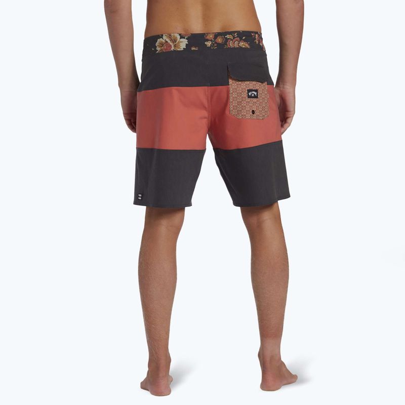 Herren Billabong Tribong Pro gewaschen rot schwimmen Shorts 3