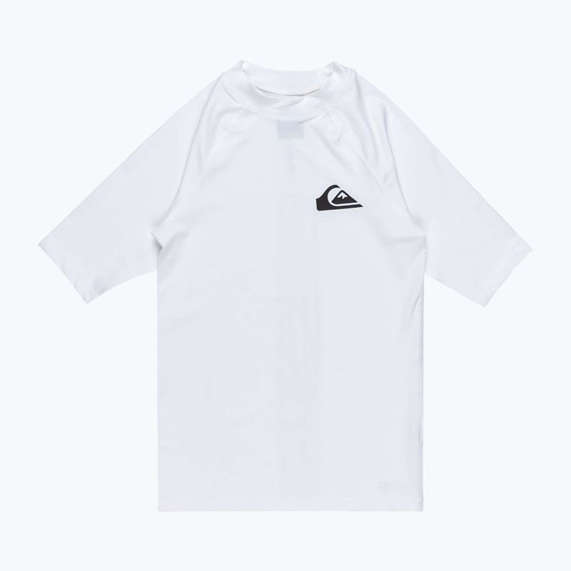 Quiksilver Everyday UPF50 weißes Junior-Schwimmhemd