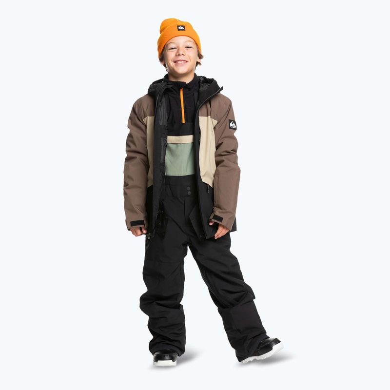 Snowboardhose Kinder Quiksilver Mash Up Bib true black 2