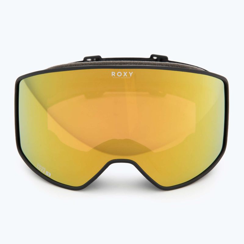 Damen-Snowboardbrille ROXY Storm W black/clux ml pink gold 2