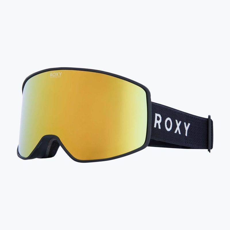 Damen-Snowboardbrille ROXY Storm W black/clux ml pink gold 5