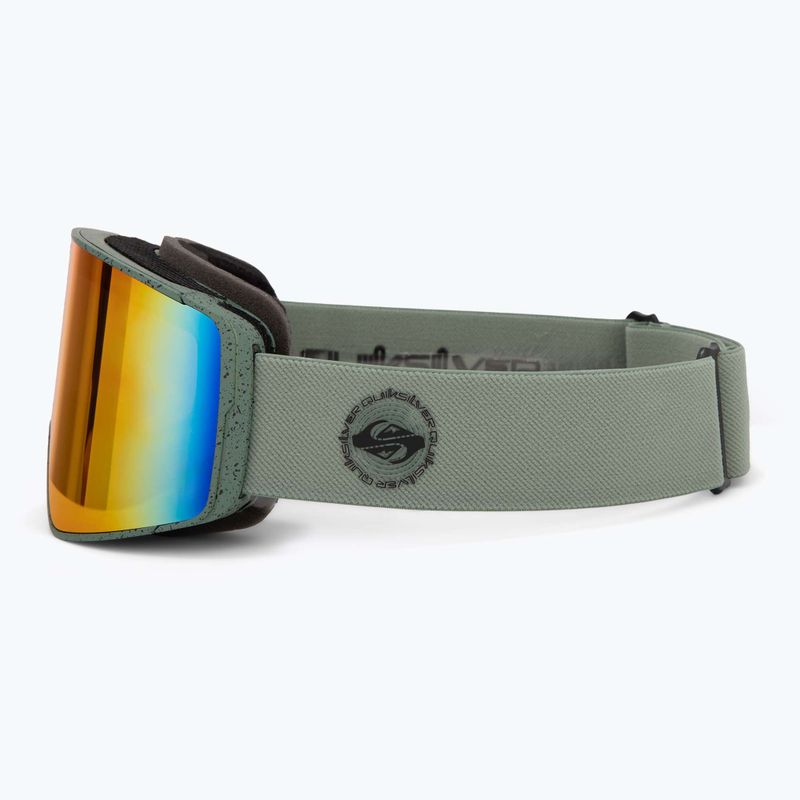 Herren-Snowboardbrille Quiksilver Storm MG Dark Ivy/Clux ML Red 4
