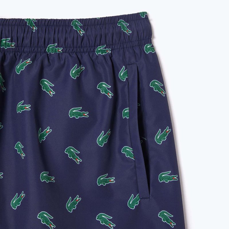 Herren Lacoste Badeshorts MH7188 navy blau/multico 7