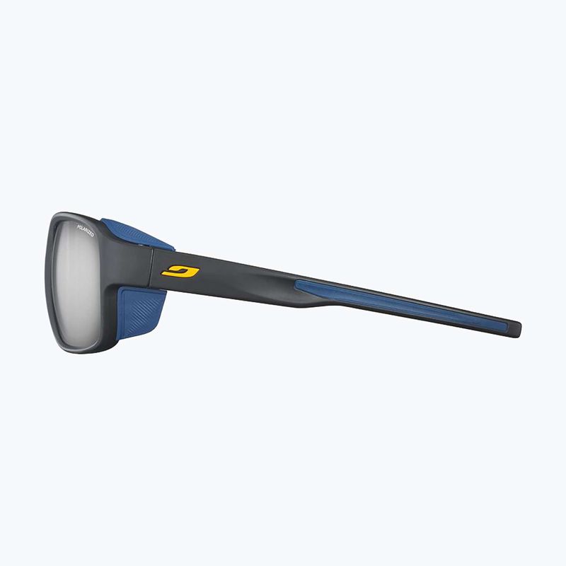 Sonnenbrille Julbo Monterosa 2 Polarized matte black/blue/orange 3