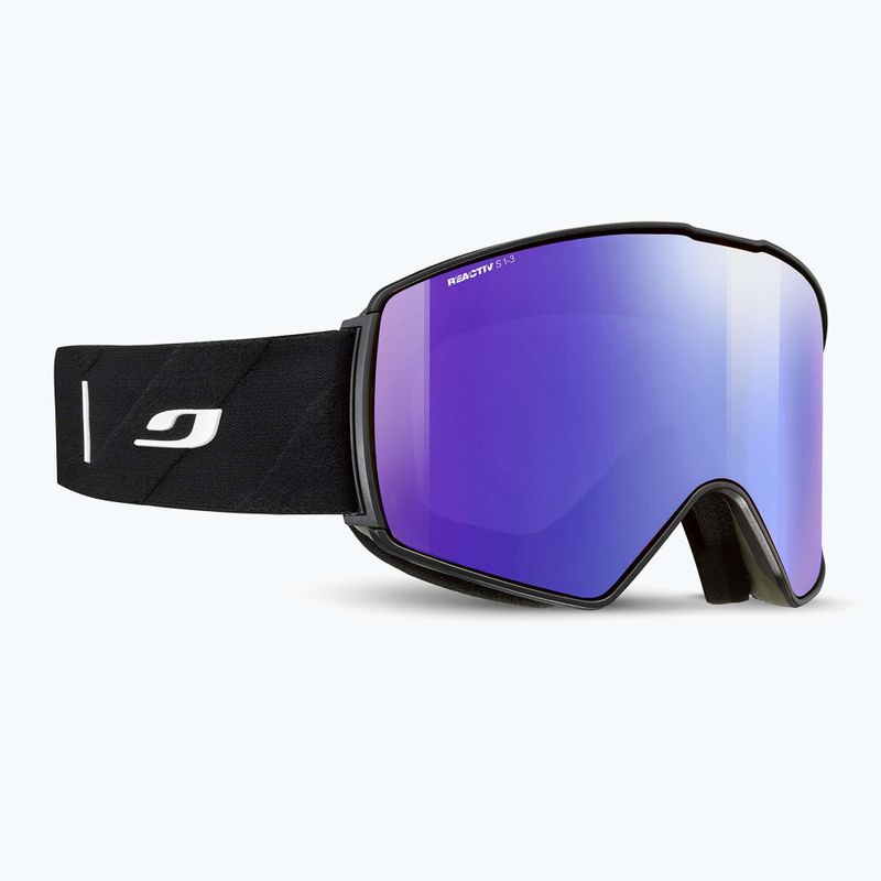 Skibrille Julbo Launcher Reactiv High Contrast black/flash blue 5