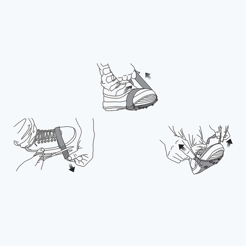Sidas Walk 1/2 Traktion Schuh Overlays schwarz CTRWALKHALF16 6