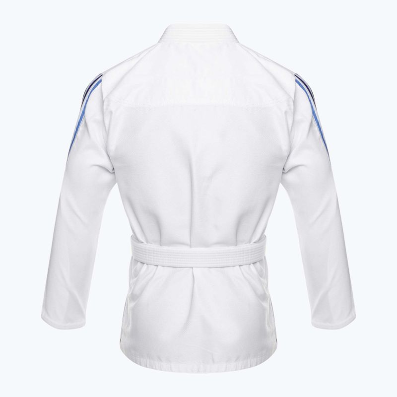 GI für brasilianisches Jiu-Jitsu adidas Range weiß/gradient blau 3