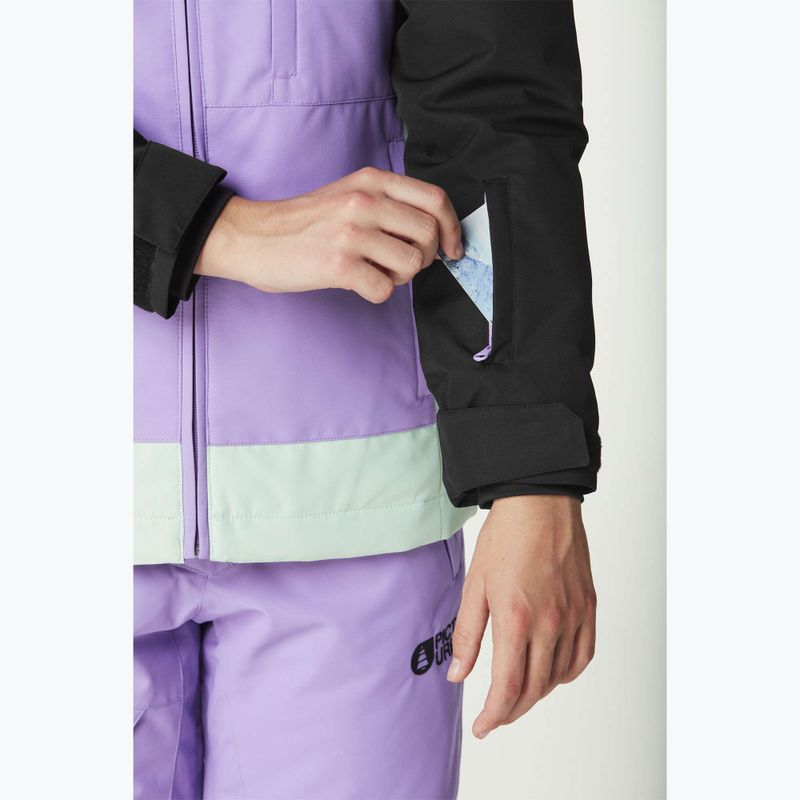 Skijacke Kinder Picture Seady black / paisley purp / silt green 6