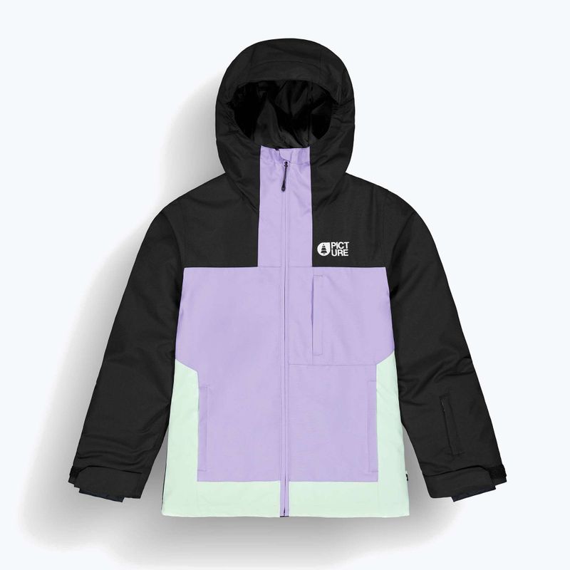 Skijacke Kinder Picture Seady black / paisley purp / silt green 7