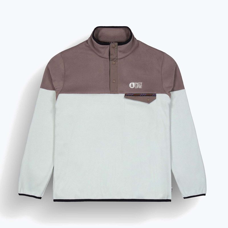 Fleece Sweatshirt Hoodie Herren Picture Arcca 1/4 Fleece deep taupe/pigeon 7