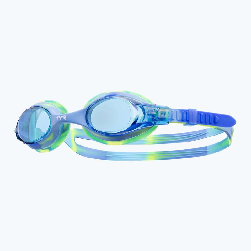 TYR Swimple Tie Dye Non-Mirrored blau/blau/grün Schwimmbrille für Kinder