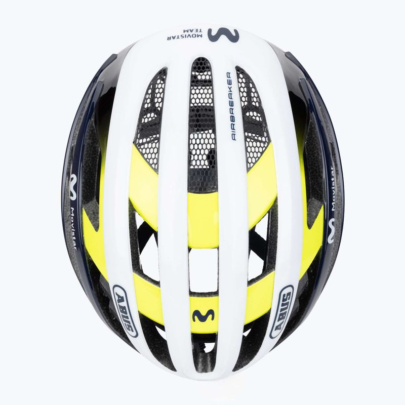 Fahrradhelm ABUS AirBreaker Movistar Team 24 navy/yellow/white 6