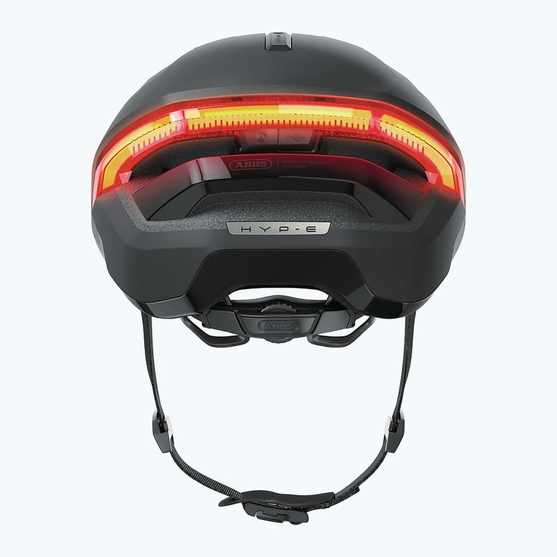 Fahrradhelm mit Blinker ABUS Hyp-E volcano titan 6