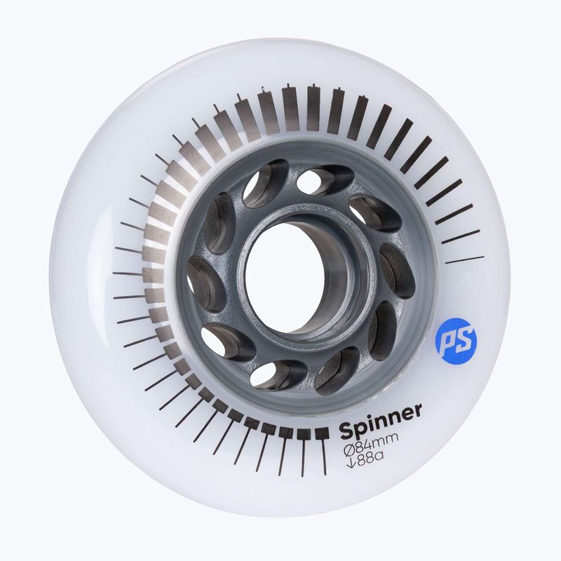 Inlinerrollen Powerslide Spinner 84 mm/88A 4 pcs. white 2