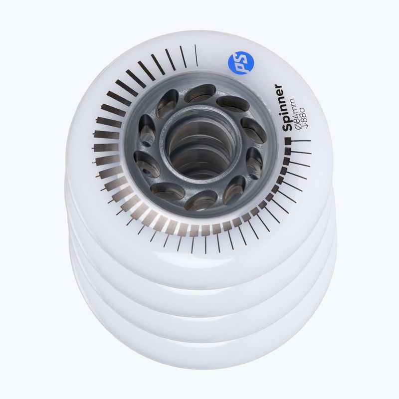 Inlinerrollen Powerslide Spinner 84 mm/88A 4 pcs. white 3