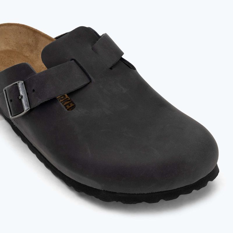 BIRKENSTOCK Boston LEOI Schmale schwarze Flip-Flops 7