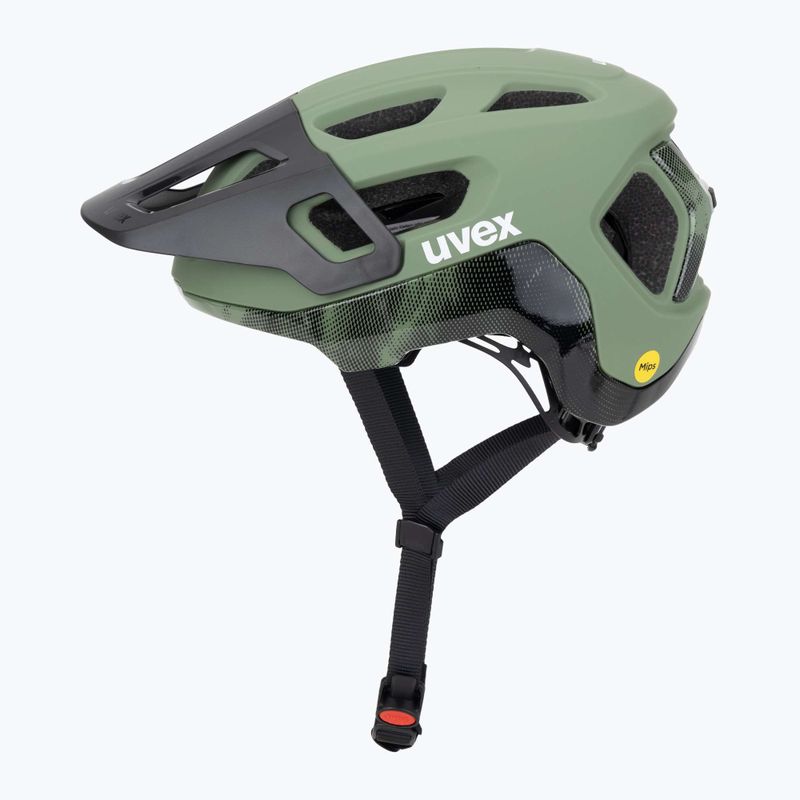 UVEX React MIPS Fahrradhelm moosgrün/schwarz matt 3