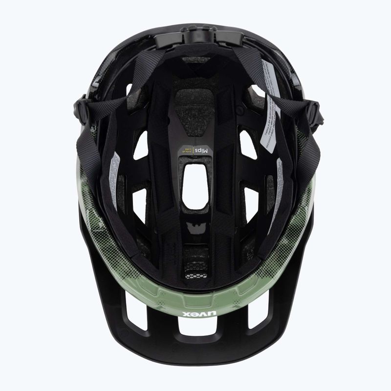 UVEX React MIPS Fahrradhelm moosgrün/schwarz matt 5