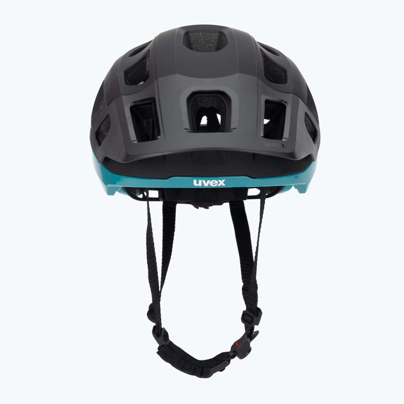 UVEX Fahrradhelm React schwarz/teal matt 2