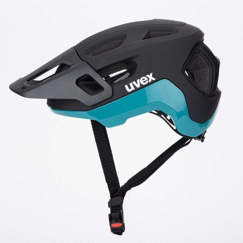 UVEX Fahrradhelm React schwarz/teal matt 3