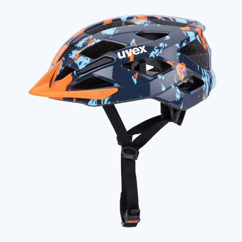Fahrradhelm Kinder UVEX Air Wing 2 papaya/bubble blue 3
