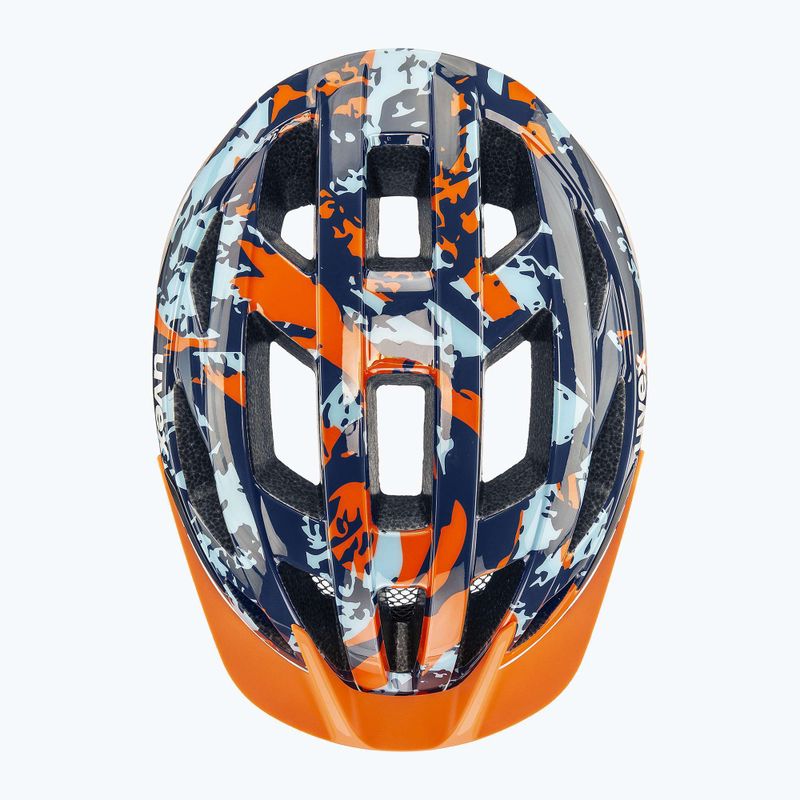 Fahrradhelm Kinder UVEX Air Wing 2 papaya/bubble blue 11