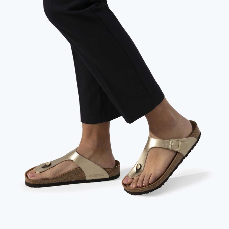 Flip-Flops BIRKENSTOCK Gizeh Birko-Flor Narrow gold 8