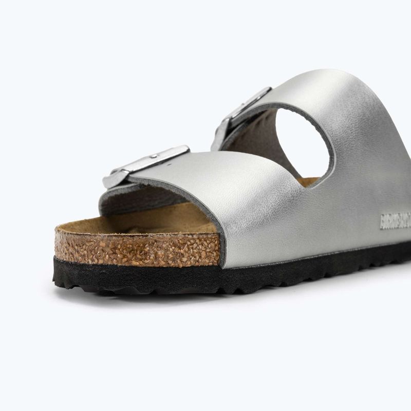 Slides Schlappen  Damen BIRKENSTOCK Arizona BF Narrow silver 5