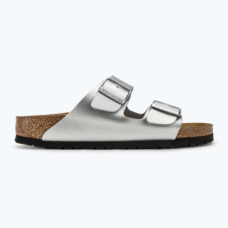 Slides Schlappen  Damen BIRKENSTOCK Arizona BF Narrow silver 6