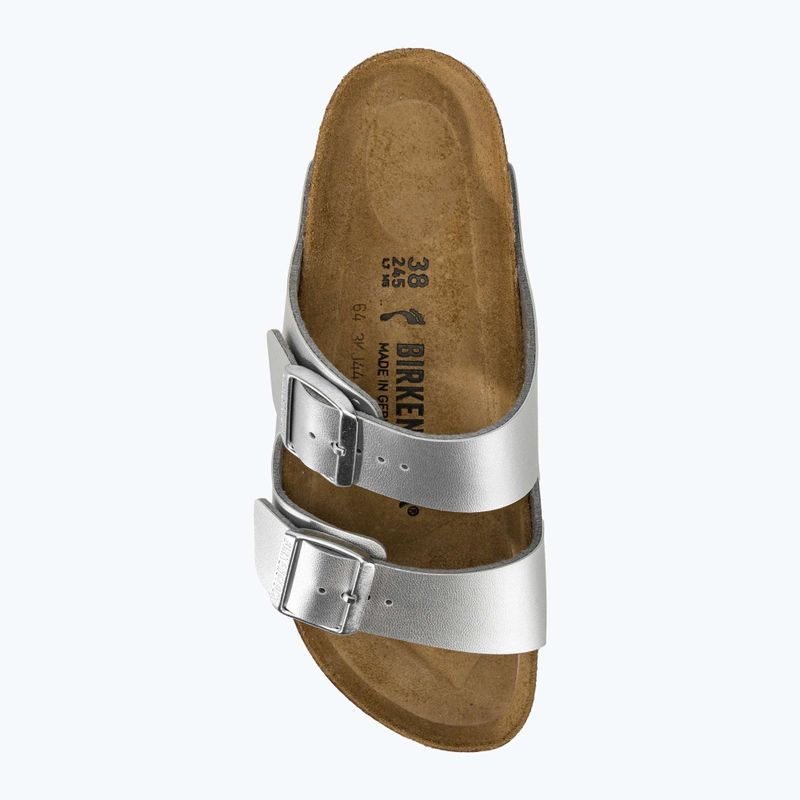Slides Schlappen  Damen BIRKENSTOCK Arizona BF Narrow silver 7