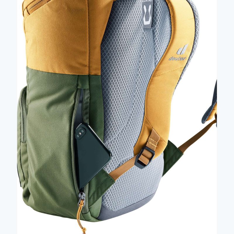 Deuter Overday 15 l Kinder-Wanderrucksack khaki/zimt 8