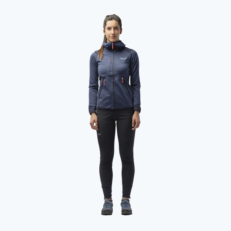 Salewa Damen Fleece Agner Hybrid PL/DST FZ Hoody navy blau 00-0000027372 2