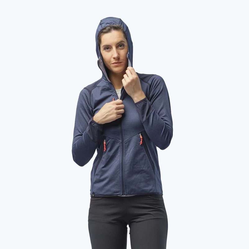 Salewa Damen Fleece Agner Hybrid PL/DST FZ Hoody navy blau 00-0000027372 5