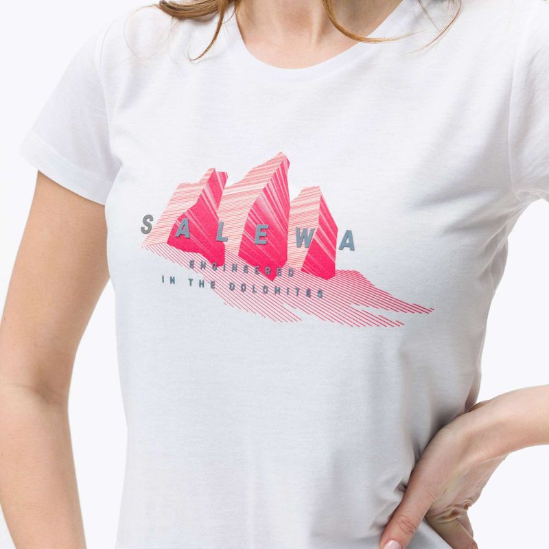 Salewa Lines Graphic Dry Damen-Trekking-Shirt weiß 00-0000028064 4