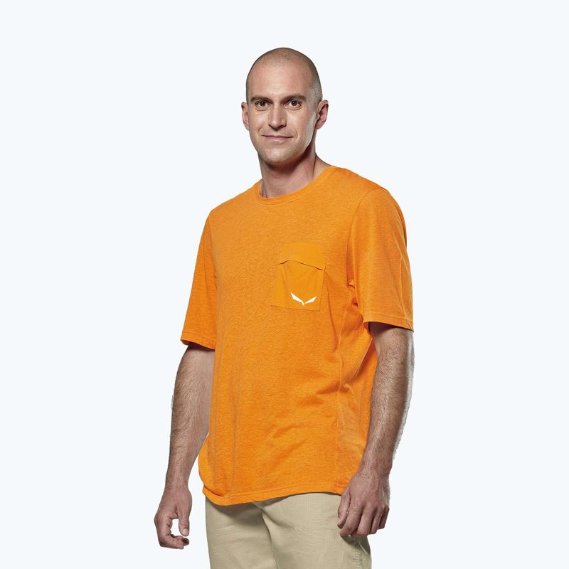 Salewa Agner Hanf/Dst Kurkuma Herren-Trekkinghemd