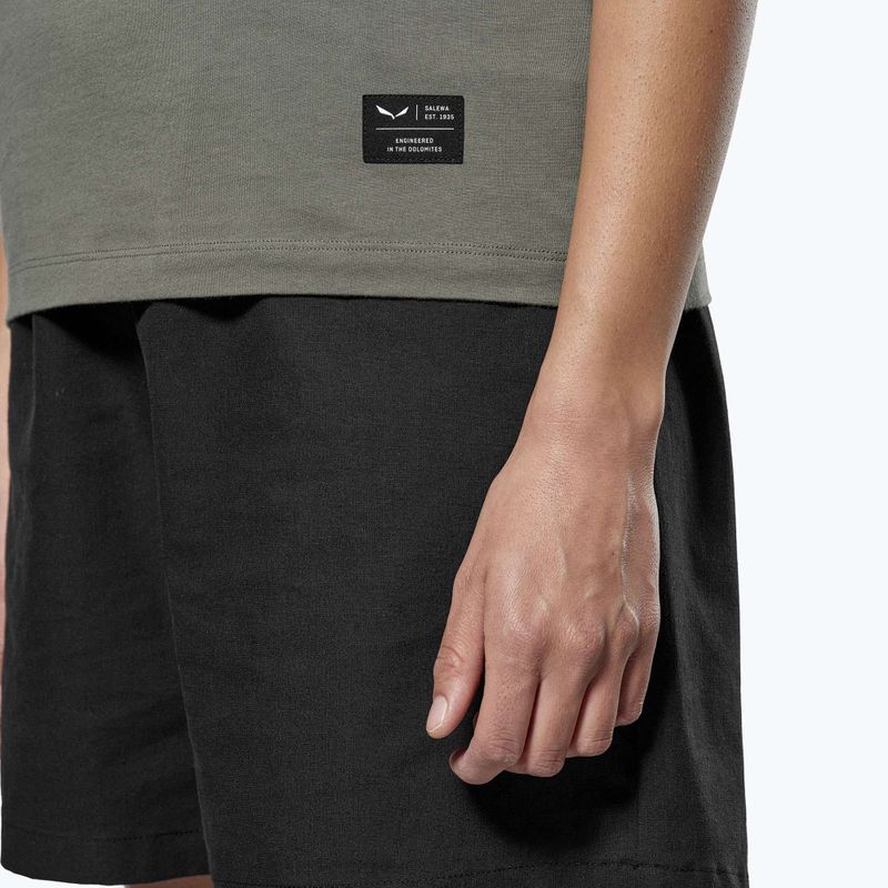 Damen-T-Shirt Salewa Eagle Logo Patch 5A50 verblasst grün 4