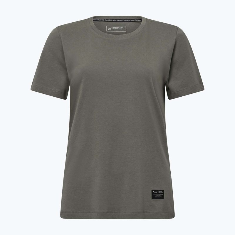 Damen-T-Shirt Salewa Eagle Logo Patch 5A50 verblasst grün 5