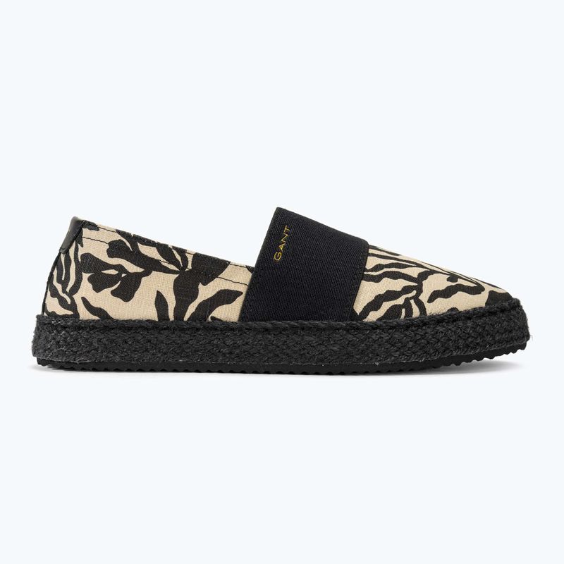GANT Damen Schuhe Raffiaville trocken sand/schwarz 2