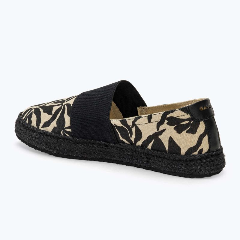 GANT Damen Schuhe Raffiaville trocken sand/schwarz 3