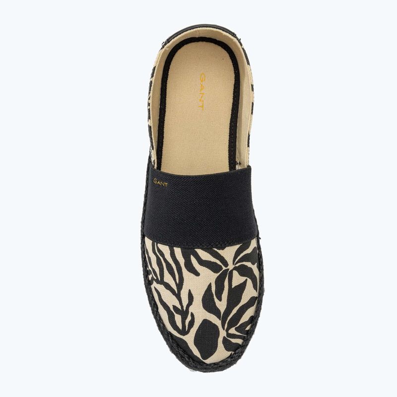 GANT Damen Schuhe Raffiaville trocken sand/schwarz 5