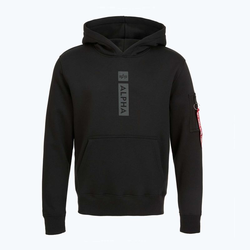 Herren Alpha Industries Puff Print Hoodie schwarz 6